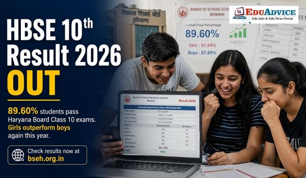 HBSE 10th Result 2026 Out , 89.60 percent Pass