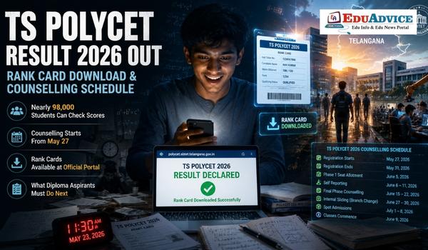 TS POLYCET 2026 Result Out Download Rank Card & Check Counselling Dates