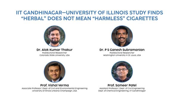 IIT Gandhinagar Study 2026 Herbal Cigarettes as Harmful as Tobacco