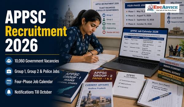 APPSC Recruitment 2026 Job Calendar, 10060 Vacancies, All Dates