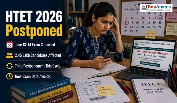 HTET 2026 Postponed Again June Exam Cancelled, New Date Awaited
