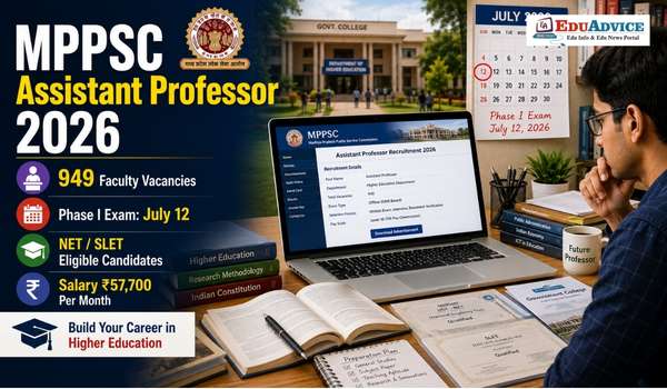 MPPSC Assistant Professor Exam Phase I 2026 on July 12; Check Vacancies, Eligibility and Selection Process
