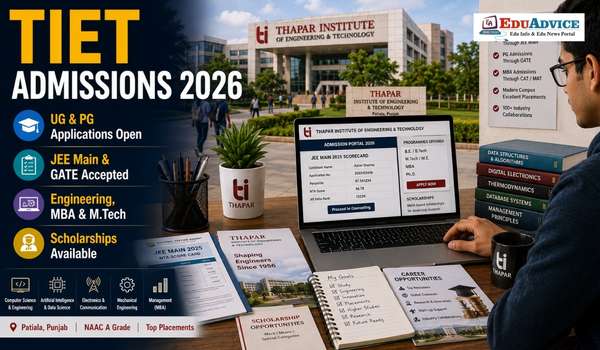 Thapar Institute (TIET) Admissions 2026 UG & PG Courses Open