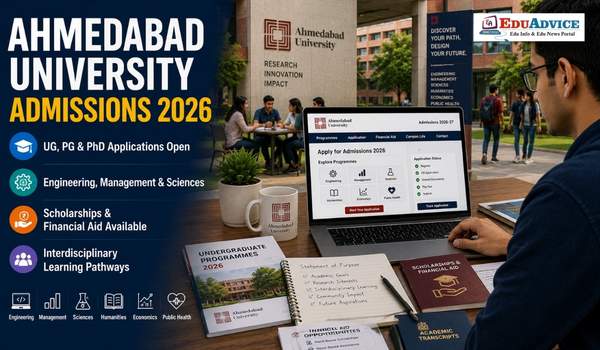 Ahmedabad University Admissions 2026: UG and PG Courses Open