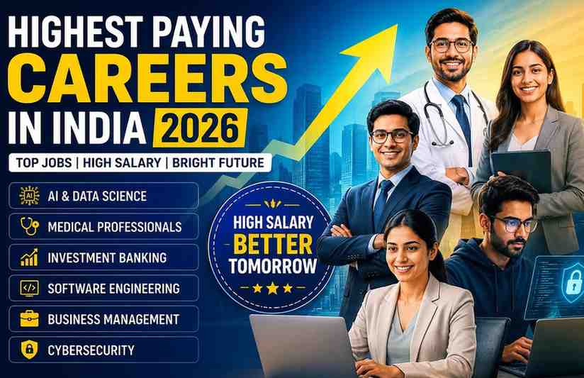 Highest Paying Careers in India in 2026 Revealed for Students and Young Professionals