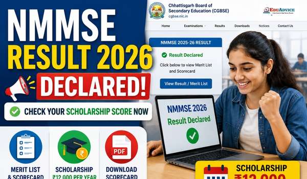 NMMSE Result 2026 Declared, Check Your Scholarship Score Now