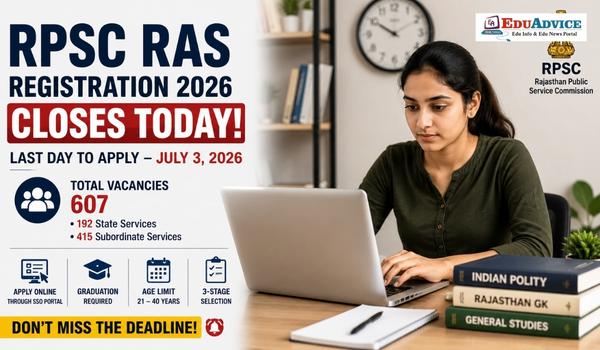 RPSC RAS Registration 2026 Closes Today, Apply for 607 Posts Before Deadline