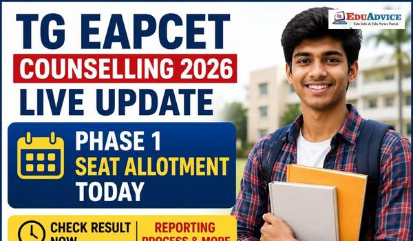 TG EAPCET Counselling 2026, Phase 1 BTech Seat Allotment Out; Check Your College Now