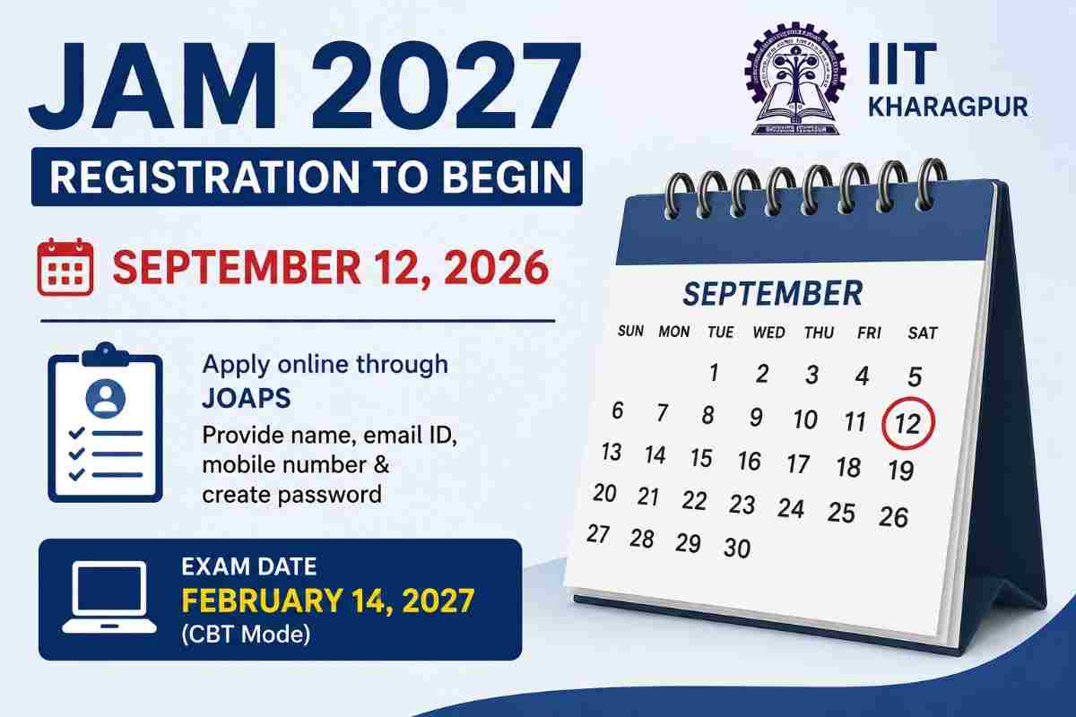 JAM 2027 Registration Date Revised: IIT Kharagpur Announces New Application Schedule