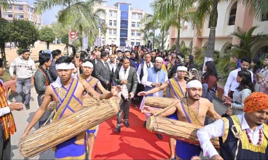 Meghalaya Sports & Youth Affairs Minister Wailadmiki Shylla Inaugurates AIU East Zone Inter University Handball Tournament 2025–26 at USTM