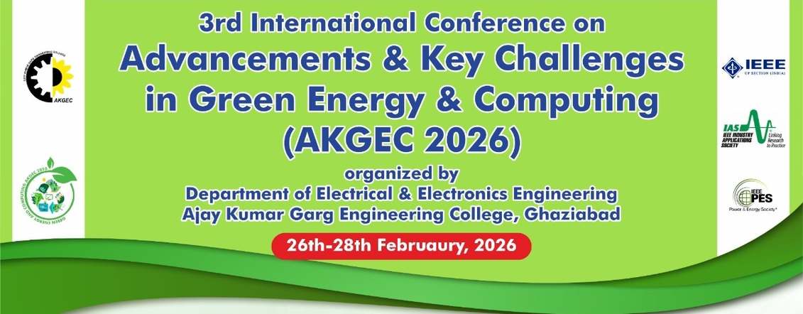 AKGEC to Host 3rd International Conference on Green Energy & Computing